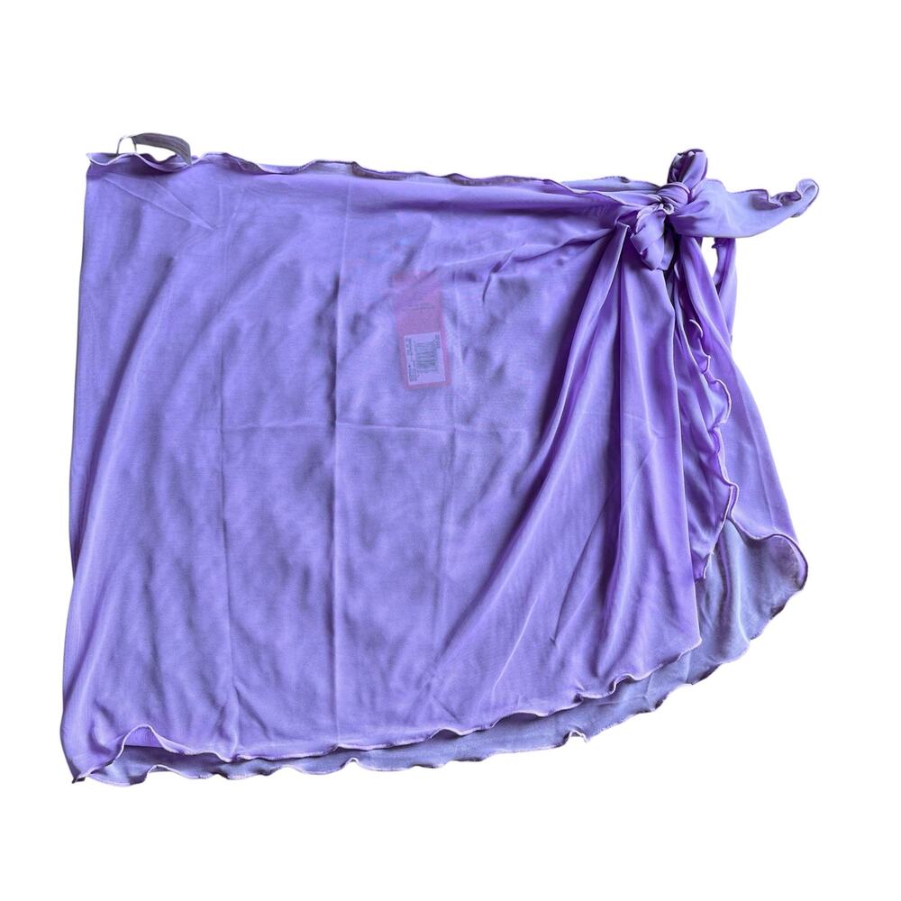 NWT! Juniors' Ninety-Nine° Mini Sarong Mesh Swim Cover Up One Size Fits All Plus